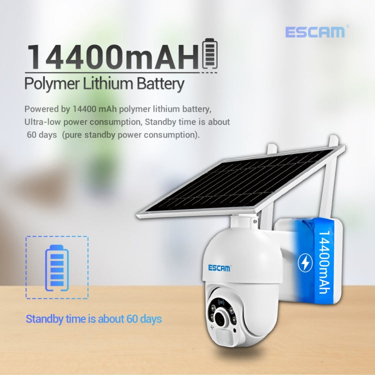 ESCAM QF250 HD 1080P WiFi Solar Panel IP Camera, Support Motion Detection / Night Vision / TF Card / Two-way Audio, QF250 ESCAM QF250 HD 1080P WiFi Solar Panel IP Camera, Support Motion Detection / Night Vision / TF Card / Two-way Audio, QF250